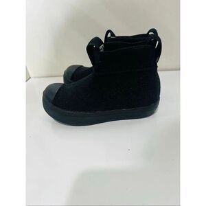 Native Jefferson Hydroknit Rain Boots Black Kids Child Sz 8 New Waterproof